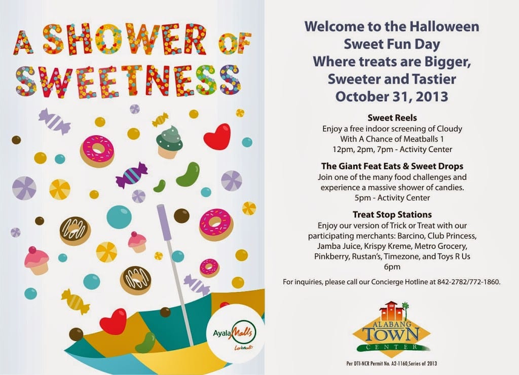 A Shower of Sweetness Holloween Celebration  at Alabang Town Center