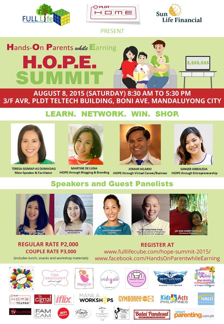 HOPE Summit poster with logos