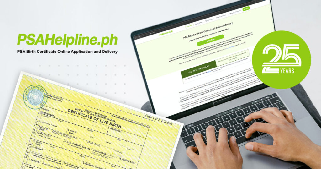 PSAHelpline.ph Celebrates 25 Years of Making PSA Certificates More Accessible for Filipinos