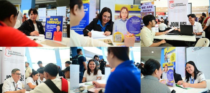 EVERY CONVERSATION CAN OPEN A DOOR. Jobseekers meet recruiters face-to-face at SM Job Fairs, taking another step toward their next career opportunity.